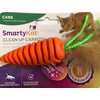 SmartyKat Clean Up Carrot Flexible Cat Toy with Feathers Fun to Chase and Soft On Gums