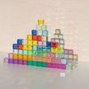 KOAICS Rainbow Crystal Acrylic Cubes Children Learning Color Light Shadow Toy, Stacking Gem Blocks Sensory Building Blocks for Kids(32PCS)…