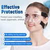 Qiancheng Nose Guard Face Shield for Broken Nose for Women Teenagers, Protective Face Mask L5 Medium Size with Padding, QC-L5-M