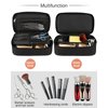 Barber Tool Bag, Hair Clipper Bag Hair Cutting Scissors Storage Bag Shaving Kits Haircut Accessories Organizer Bag Gift for Women (Black)