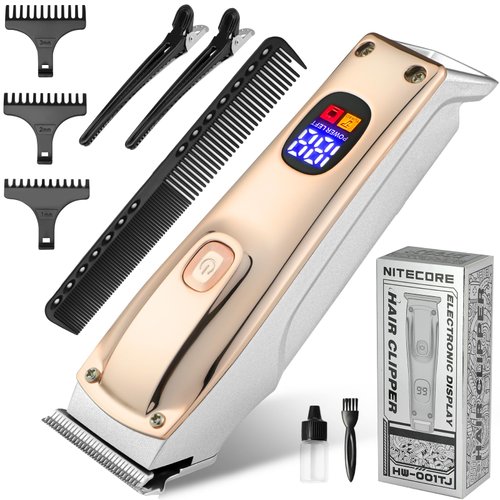 Hair Clippers for Men, Cordless Hair Trimmer for Men with LED Display, Professional Hair Cutting Kit, Perfect for Home and Beard Trimming