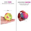 4E's Novelty 12 Pack - 2" Water Bomb Splash Balls - Mini Water Absorbent Ball - Kids Pool Toys, Outdoor Water Activities for Kids, Pool Beach Party Favors. Water Fight Games
