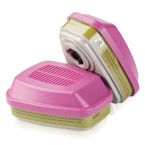 1 Pair P100 Respirator Cartridge, 60926 Respirator Filter, Against Organic Vapors, Acid Gases, Ammonia Methylamine, Formaldehyde and Particulates, Compatible with 6000 7000 FF-400 Series Respirator