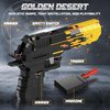 Driveplexpro Model Gun Building Blocks Set, Golden Desert Eagle Building Bricks Toy Gun Look Realistic, Guns Building Toys for Boys Adults, Model Gun for Military Fans and Collectible (700PCS)