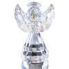 HDCRYSTALGIFTS 3inch Crystal Angel Figurine Paperweight Decor Glass Ornaments Art Collecible (Clear)