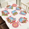 Tevxj 96PCS Circus Tableware Set Carnival Theme Dinnerware Disposable Dessert Plates Carnival Circus Party Plates Napkins Forks for Boys Girls Party Decorations Supplies 24 guests
