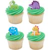 Cute Dinosaurs Cupcake Rings Birthday Party Favors - 24 pc
