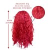 Zivyes Red Costume with Wig for Girl Movie Jumpsuit Outfits Halloween Birthday Party Princess Dress up (S(7-8Y))