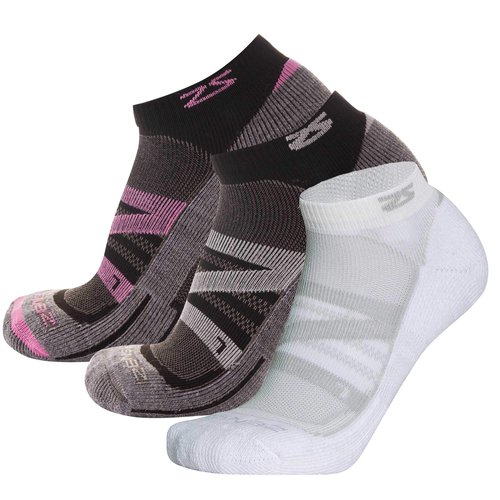 Zensah Standard Wool Running Socks, Cloud/Pink/White, Medium (Men’s 7-9.5, Women’s 8.5-11)