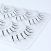 Emotao Japanese Style False Eyelashes Makeup Manga Lashes Cosplay Anime Eyelash Lashes Doll Eye Natural 5 Pairs Asian False Eyelashes Pack Look Like Individual (manga lashes（M9-01）)