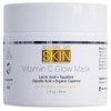 Vitamin C Mask for Face – Brightening Face Masks Skin Care Contains Glycolic Acid and Lactic Acid + Squalane Oil – Hydrating Beauty Face Mask for Glowing Youthful Skin and Smooth Even Skin Tone 2oz