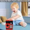 TOPBRY Piggy Bank for Kids,Electronic Password Piggy Bank Kids Safe Bank Mini ATM Piggy Bank Toy for 3-14 Year Old Boys and Girls (Black red)