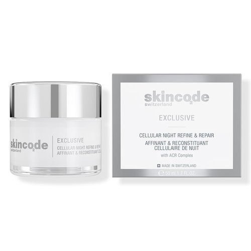 Skincode Exclusive Cellular Night Refine & Repair Cream | Youth-Boosting Overnight Moisturizer | Tripeptide & Cell Renewing Complex | Reduces Pigmentation & Wrinkles (1.7 Oz / 50 mL)