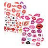 Kiss Tattoos Temporary – 4 Sheets Kiss Lips Temporary Tattoos for Women Men – Ideal for Halloween, Mother's Day, Valentine's Day, and Cosplay for Adults and Kids