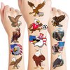81PCS Eagle Tattoo Temporary Tattoos Eagles Theme Birthday Party Decorations Supplies Favors American Eagle Tattoos Stickers Cute Gifts for Kids Boys Girls Prizes Rewards