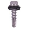 U-Turn Fasteners Self Tapping Screws for Metal - #14 x 1" Hex Washer Head Self Drilling Screws, Self Tapping Sheet Metal Tek Screws with Rubber Washer 410 SS | (Pack of 50)