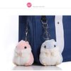 CheeseandU 4Pack Cute Hamster Plush Doll Keychains Stuffed Animals Doll Keychain Plush Cartoon Animal Charm Pendant Keyring for Girl Women Bag Phone Pendant Friends Birthday Party Gift