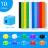 Math Manipulatives Number Blocks Toys For Kids 300 Cubes, Educational Counting Toys Classroom Learning Supplies, Preschool Plastic Counting Blocks for Kindergarten Homeschool Learning, Kids Ages 3+