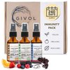 Immunity Pack Liquid Vitamins (Pack of 3) Sambucus Nigra Elderberry Mist, Zinc Boost Mist and Vitamin C Mist (Extra Strength) - Natural Immune System Support - Non-GMO Gluten-Free - 240 Days Supply
