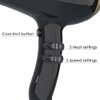 1875W Hair Dryer Tourmaline Lightweight Low Noise Blow Dryer 2 Speed and 3 Heat Settings Fast Drying AC Motor Hairdryer with Diffuser & Comb & Concentrator