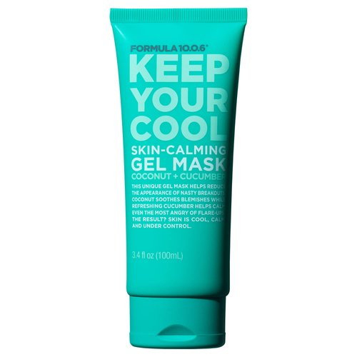 FORMULA 10.0.6 - Keep Your Cool Skin-Calming Gel Mask - Refreshing Gel Mask That Soothes Blemishes and Calms the Skin, Vegan, Paraben-Free, Sulfate-Free & Cruelty-Free, 3.4 Fl Oz