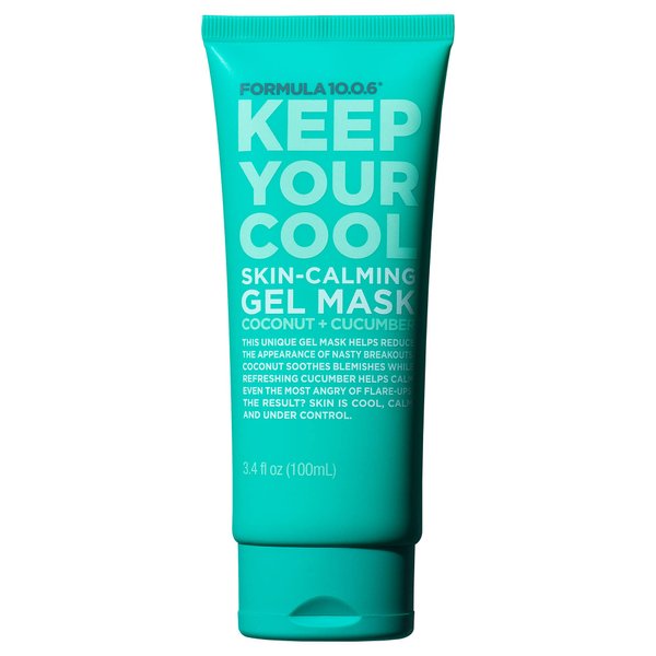 FORMULA 10.0.6 - Keep Your Cool Skin-Calming Gel Mask - Refreshing Gel Mask That Soothes Blemishes and Calms the Skin, Vegan, Paraben-Free, Sulfate-Free & Cruelty-Free, 3.4 Fl Oz