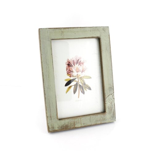 Zhenzan Frames 4x6 Inches Simple Rectangular Desktop Family Picture Photo Frame with Glass Front (Green)