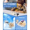 Poraxy 5 Set STEM Kits for Kids Ages 8-10, Model Car Kits, Wooden 3D Puzzles, Educational Science Experiment Kits, Building Toys for Ages 8-13, Gifts for Boys and Girls 7 8 9 10 11 12 13 Year Old