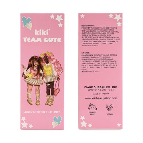 kiki Lip Kit with Matte Stay all Day Liquid Lipstick and Lipliner (CLOE)