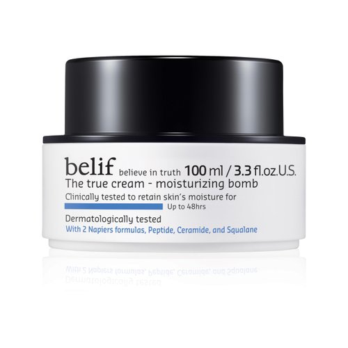 belif The True Cream Moisturizing Bomb | Korean Skin Care | 48hrs of Moisture | Restores Skin Barrier | Moisture Barrier Cream | Peptide, Ceramide, Squalane | Face Cream | For All Skin Types