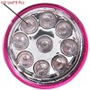 Meitawilltion 9 LED Small Glow Nail Lamp,Mini UV Nail Dryer for Gel Nails Polish,Portable Flashlight for Nail Art Pink