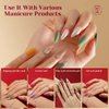 264PCS Half Matte Almond Fake Nail Tips, ROSALIND Clear Full Cover Medium False Nails Shape Soft Almond Gel Nail Tips12 Sizes Kit Almond Nail Tips Acrylic Press on Nails (One-Sided No File)