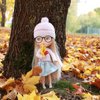 NUOBESTY Doll Eyewear 2pcs Doll Glasses Doll Eyeglasses Doll Dress up Glasses Dolls Reading Glasses Mini Glasses Costume Supplies for 15-20cm Doll Kids Play House Black Transparent