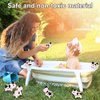 10pcs 3-Inch Rubber Cows Bath Toys, Cute Rubber Moo Moo Subaru Cows Floating Baby Bathtub Toys Bath Toys Water Play Set for Moo Moo Subaru Car, Baby Showers, Rewards Birthday Gift (2 Colors)
