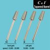 C & I Tapered Barrel Nail Drill Bit for Electric Nail Drill Machine of Nail Art (Grit Coarse, Silver)