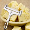 Poualss Stainless Steel Wire Cheese Slicer, Adjustable Thickness Cheese Cutter for Soft, Semi-Hard Cheeses Kitchen Cooking Tool