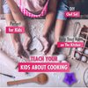 Lolo Toys Kids Baking Set Cooking Apron - 13 Piece Children Kitchen Bake Playset Accessories for Girls Includes Chef Hat, Apron, Cupcake Mold, Measuring Spoons, Oven Glove, Mitt, Play Whisk Spoon