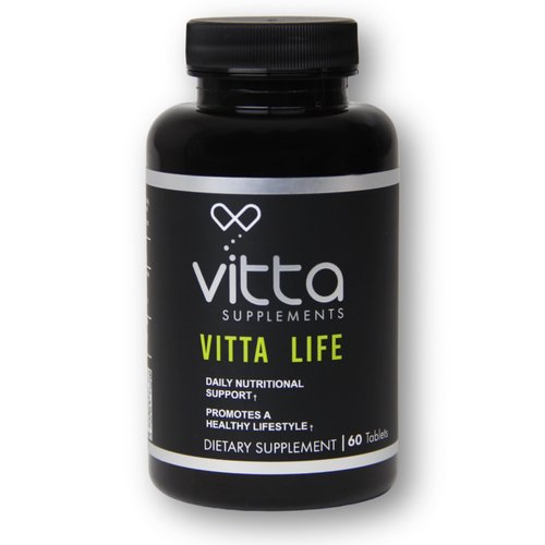 Vitta Life Tabs | Multivitamin with Vitamin A, Vitamin C, Vitamin D, Thiamin B1, Riboflavin B2, Niacin, Vitamin B6, Vitamin B12, Pantothenic Acid, Calcium, Phosphorus | 60 Tabs
