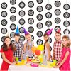 Sinload 8 Pieces Race Car Party Decorations Wheel Tire Garland Banners Car Tyre Paper Cutouts for Racing Car Birthday Party Favors Classroom Supplies