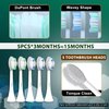 LONGFIT Electric Toothbrush Replacement Heads 5 Packs with Dupont Bristle