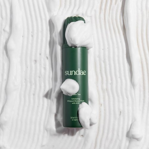 sundae Exfoliating Whipped Shower Foam Green Tea Foaming Body Wash 8.9 fl oz, 265ml