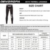 DEVOROPA Youth Boys' Compression Leggings Sports Tights Fleece Lined Thermal Base Layer Pants Black M