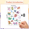 Gameza Dragon Temporary Tattoos for Kids - 220+ Dragon Party Favors Decorations Supplies Cool Dragon Fake Tattoos Stickers Boys Girls West Dragon Temporary Tattoos Bulk Gifts