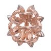 3PCS Crystal Rhinestone Rose Gold Tone Small Metal Hair Claw Clip for Women Girls