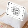 Thank You Greeting Cards and Envelopes – Elegant Fold Over Greetings for Wedding, Christmas, Valentine’s, Bridal Shower, Anniversary – Blank Inside | 4.5 x 5.5” (A2 Size) | 25 per Pack