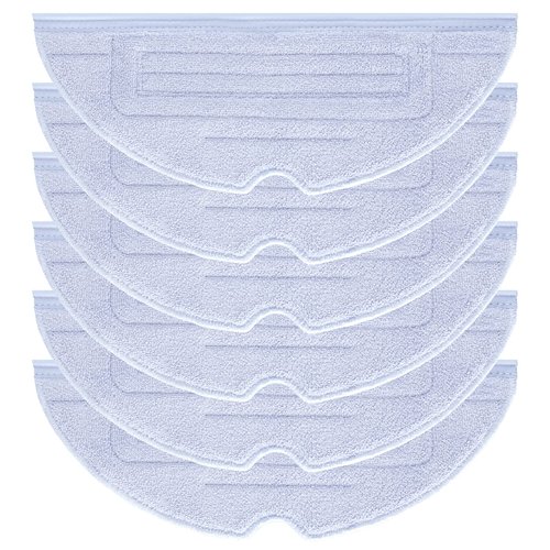 6Pcs Mop Cloth Pad for Roborock S7 / S7+ / S7 MaxV / S7 MaxV Plus / S7 MaxV Ultra / S7 Pro Ultra / S8 / S8+ Robot Vacuum Microfiber VibraRise Mopping Pad Replacement Accessory (Blue Gray).