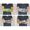 iToolai Temporary Tattoo Sleeves for Men, 8 pcs Set UV Protection Cooling Chic Arm Sleeves Slip on(Flowery Designs)