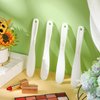 10 Pcs Plastic Cosmetic Spatula Jelly Mask Spatula Skincare Lotion Disposable Spatulas for Facials Face Mask Applicator Makeup Scoop for Facial Tools (White)