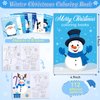 Faccito 24 Pcs Christmas Coloring Books Packs Bulk Winter Coloring Book Mini Snowman Gingerbread Santa Gnome Winter Scene Activity Book Pages Holiday Party Favors Goodie gift bags Fillers Supplies