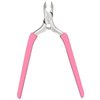 Cuticle Trimmer, 3/4 Jaw Extremely Sharp Cuticle Nippers, Professional Nail Cuticle Trimmer Tools, Non-slip Silicone Handle Cuticle Clipper for Nail Care Pedicure Manicure Nail (Pink)